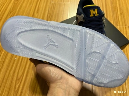 Reps TBK Michigan 3938 Retro 4 Soft Jordan AJ4- 1014